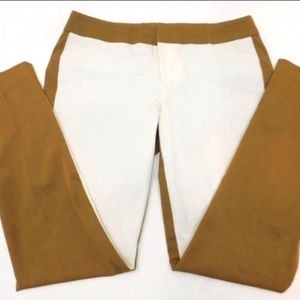 ECRU Tan/White Skinny Beck Pants Sz 6